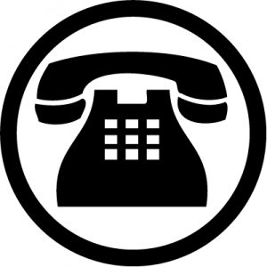 contact us by telephone